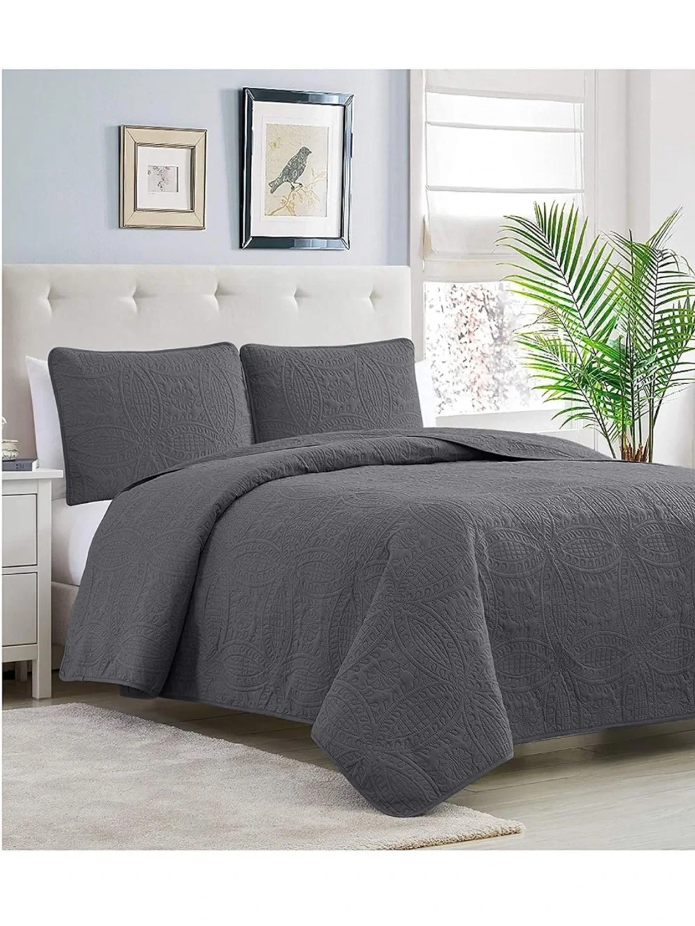 Mellanni full/queen  Bedspread Coverlet Set - Bedding Cover with Sham